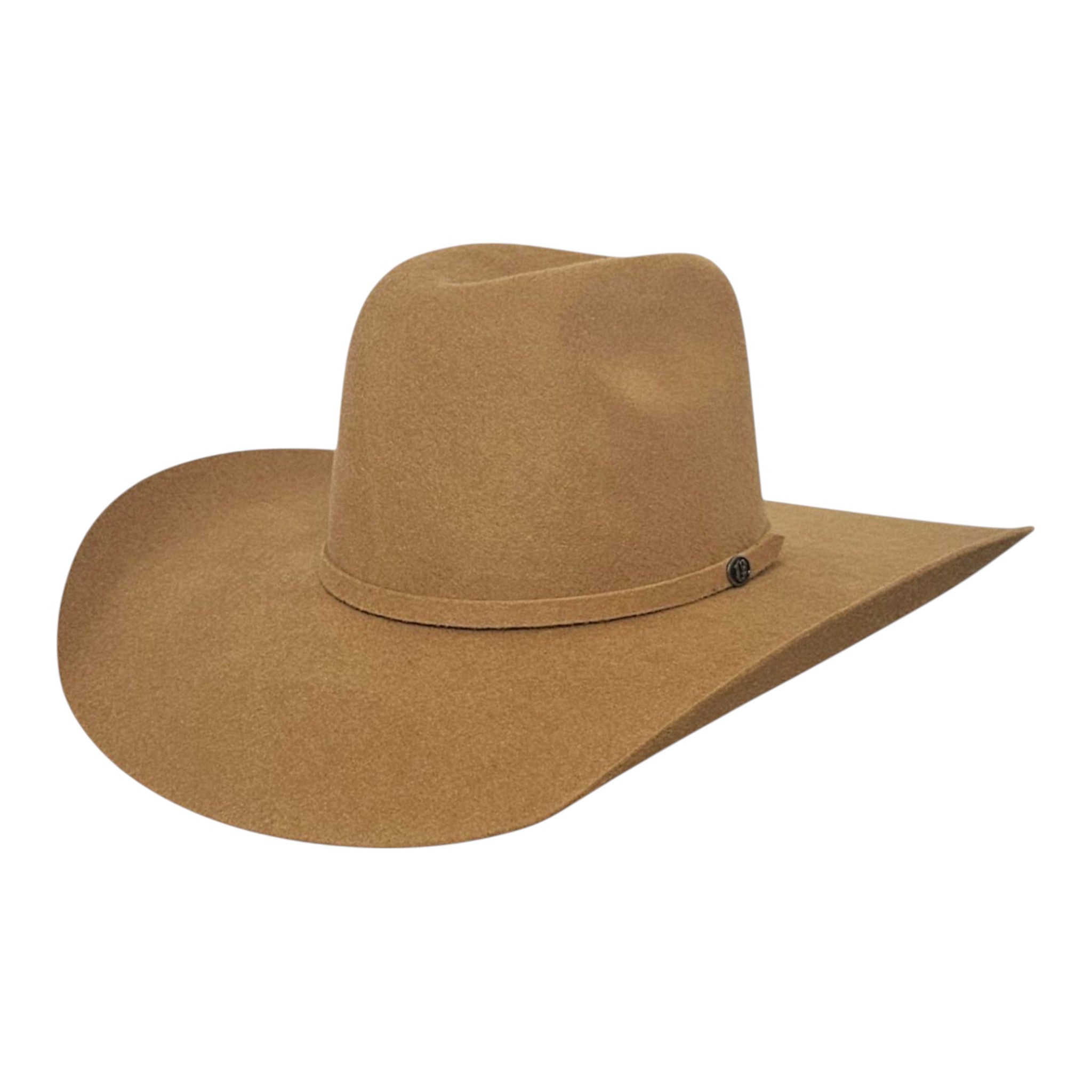 tobacco saddle hat Western Fedora "Copperhead" in An unlined crown allows this waxed hat to be packed for travel Dark Brown Cowboy Hat 6