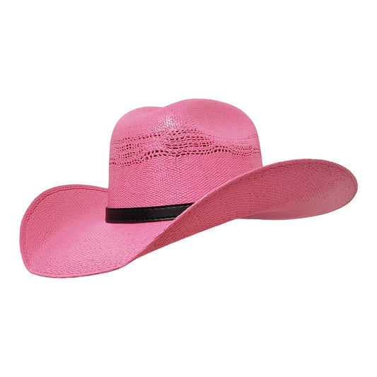 Pink Bangora Western Hat