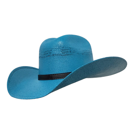 Shantung Straw Turquoise Hat