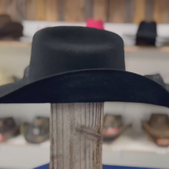 Distressed Black Cowboy Hat