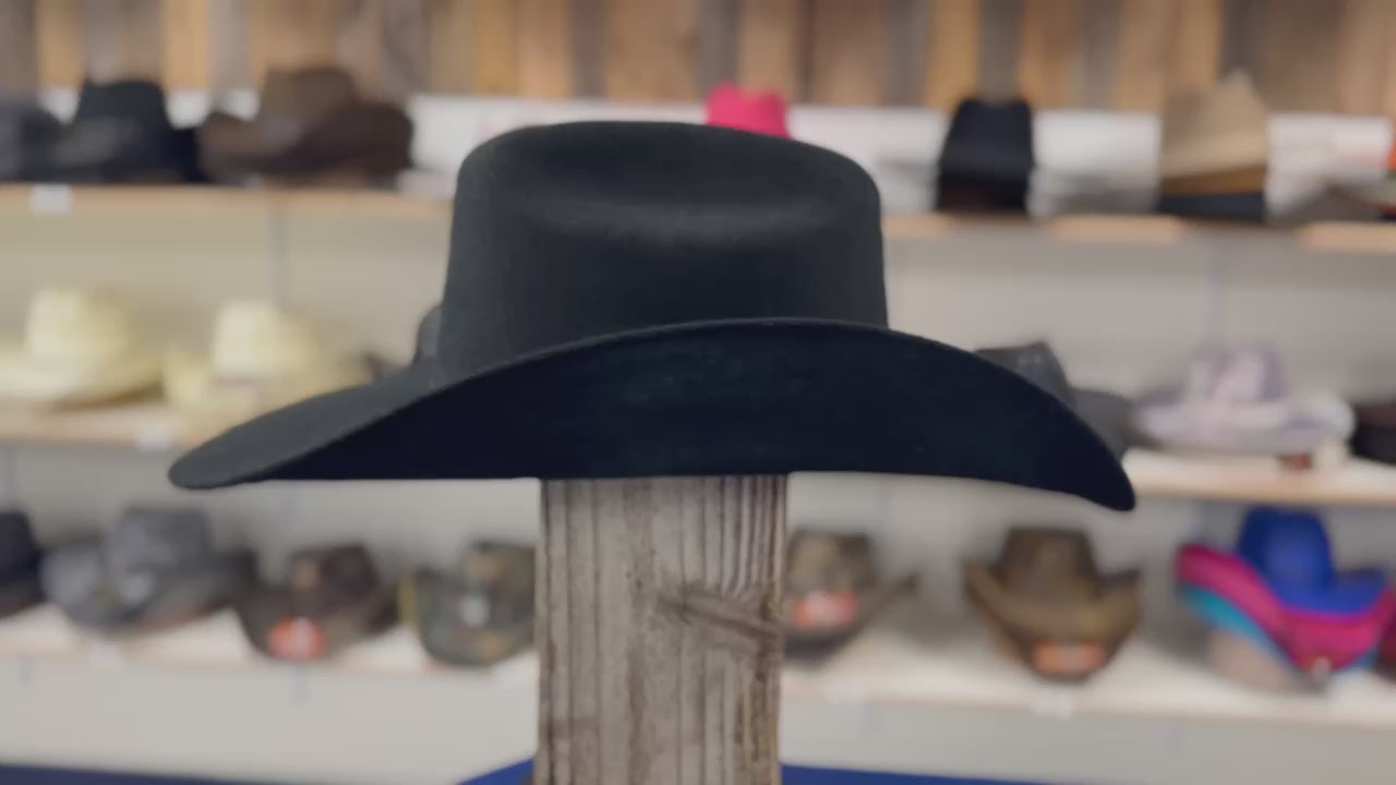 Distressed Black Cowboy Hat