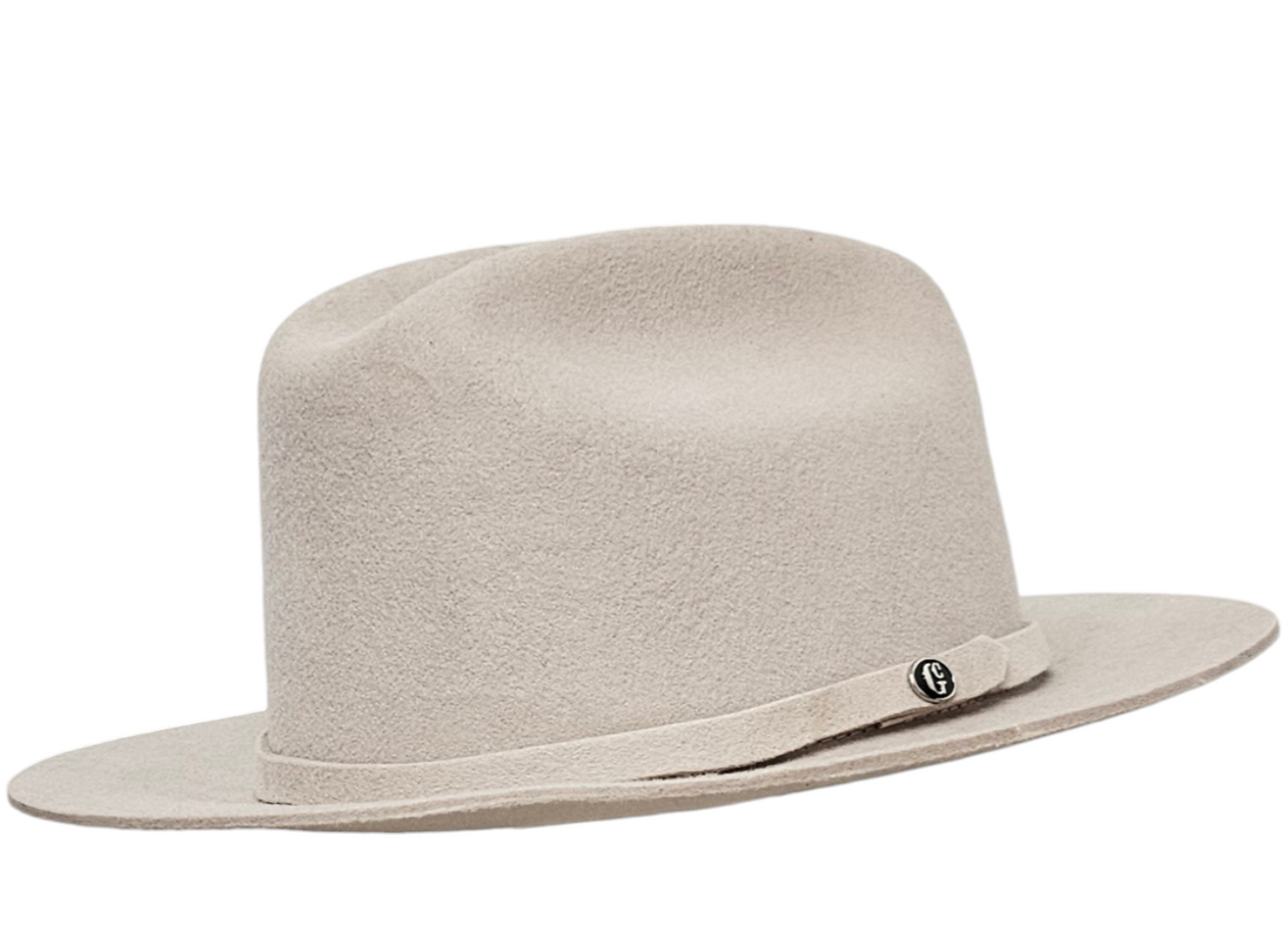 Side View of Allman Silver Belly Cowboy Hat – Premium Wool Felt Rancher Hat for Rodeos & Western Wear