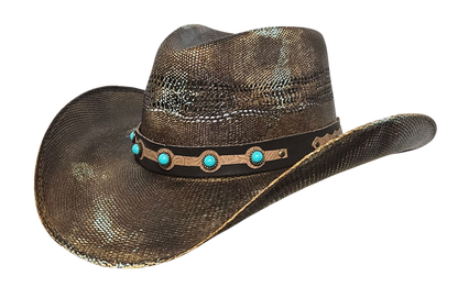 DURANGO BR & TURQUOISE BANGORA STRAW 218