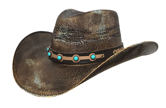 DURANGO BR & TURQUOISE BANGORA STRAW 218