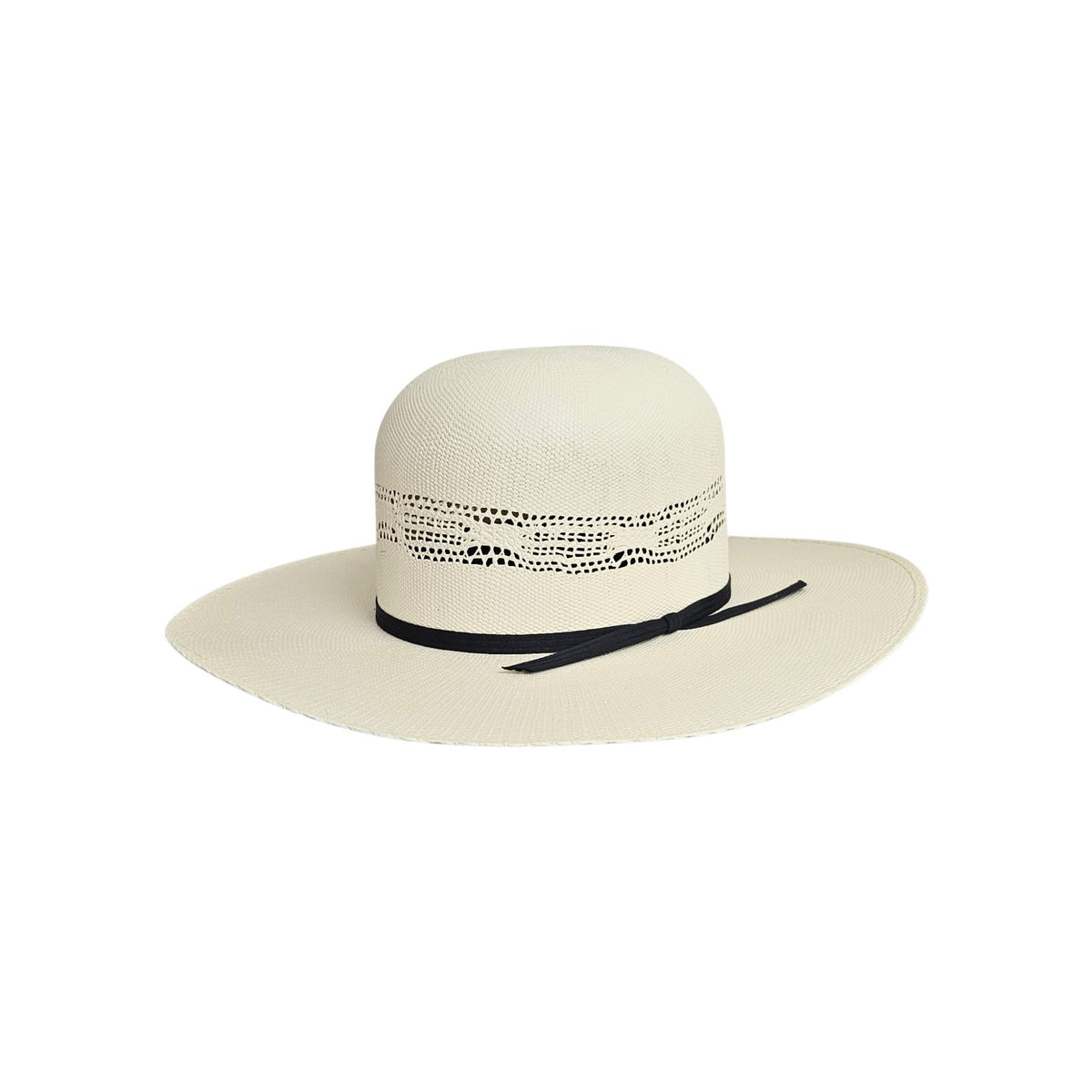 Open Crown Ivory Bangora Straw 218 unshaped cowboy hat blank by Gone Country Hats