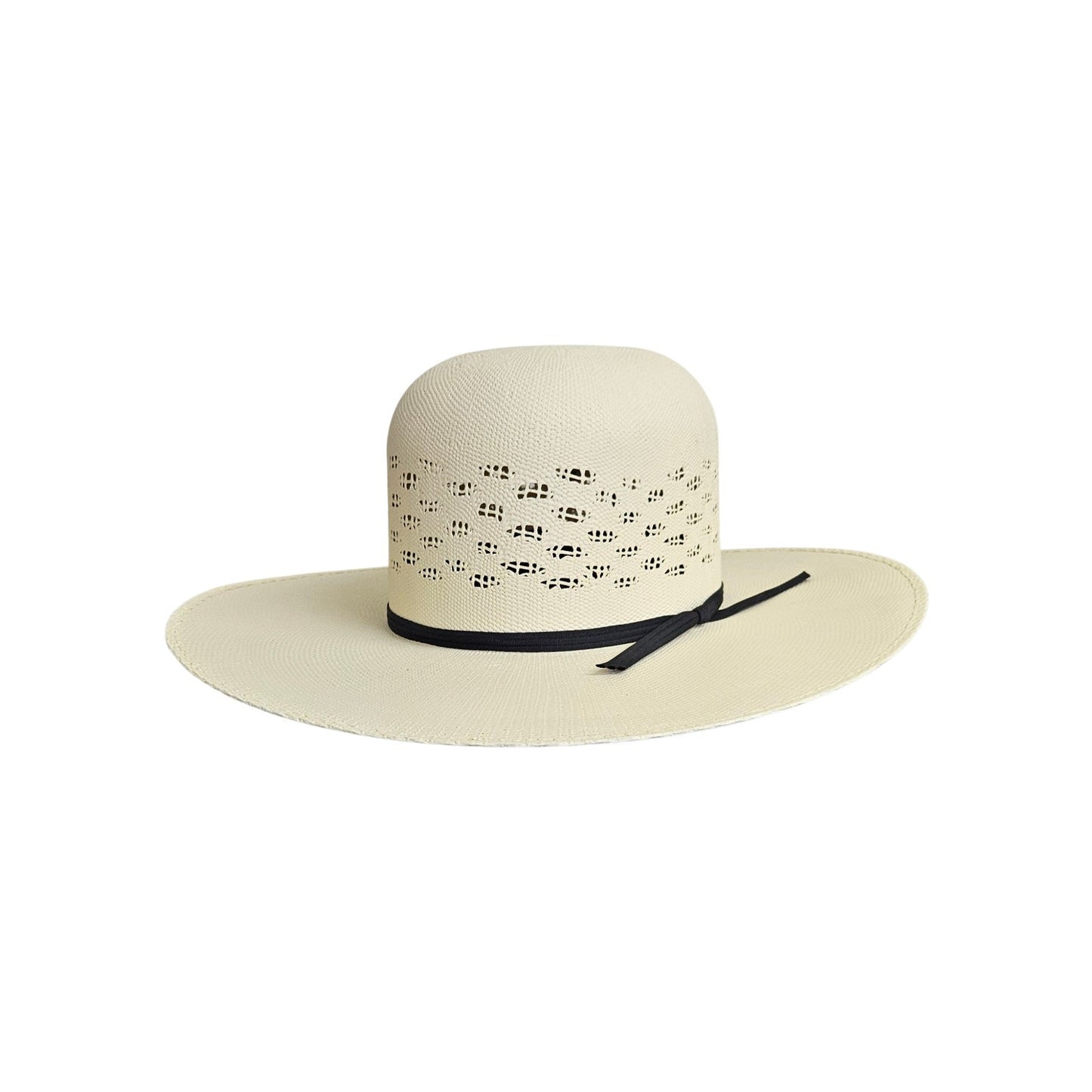 Open Crown Ivory Bangora Straw 230 unshaped cowboy hat blank by Gone Country Hats