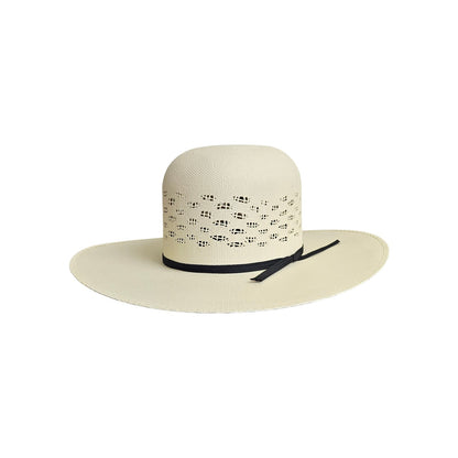 Open Crown Ivory Bangora Straw 230 unshaped cowboy hat blank by Gone Country Hats