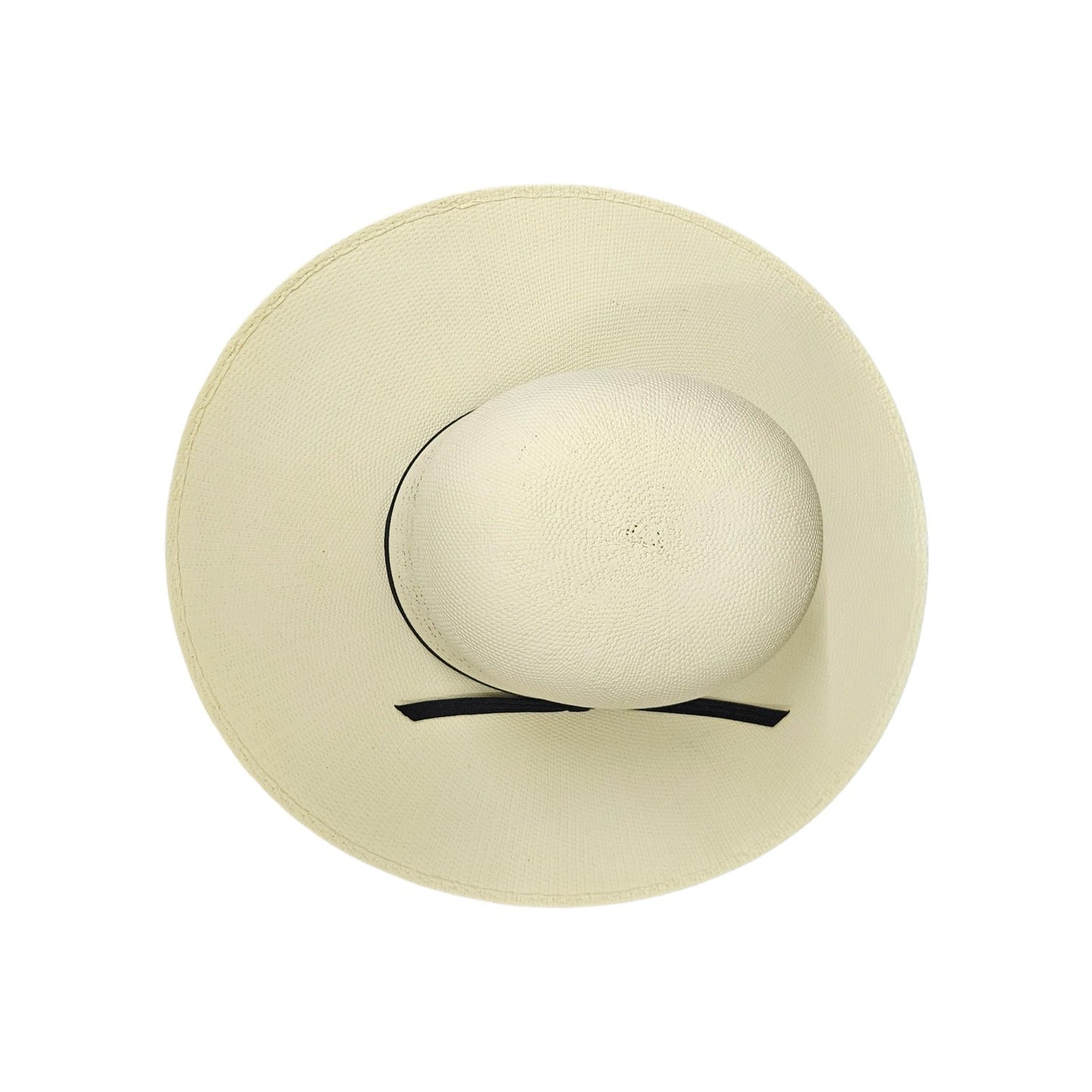 Open Crown Ivory Bangora Straw unshaped cowboy hat blank by Gone Country Hats