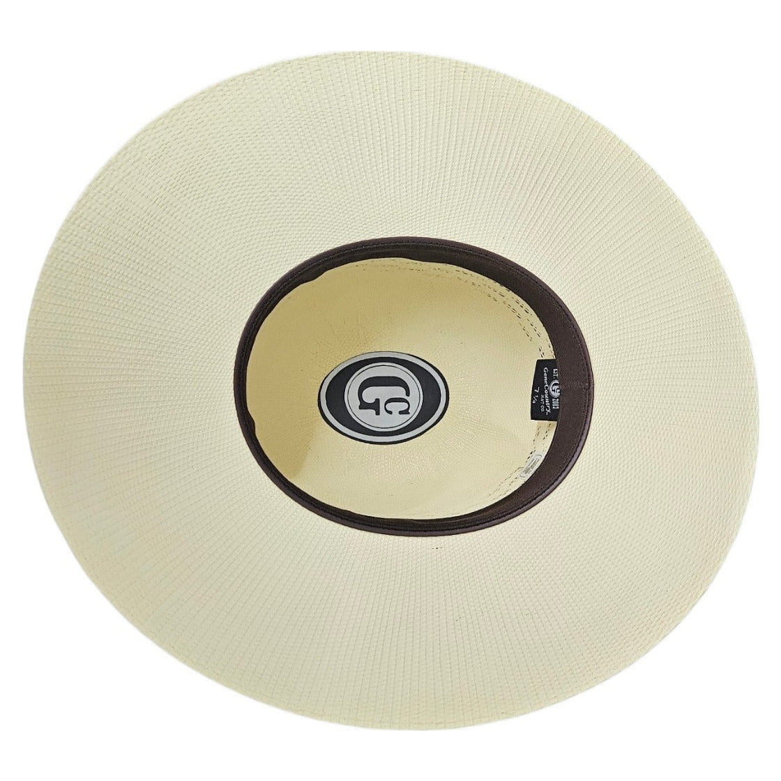 OPEN CROWN IVORY BANGORA STRAW 218