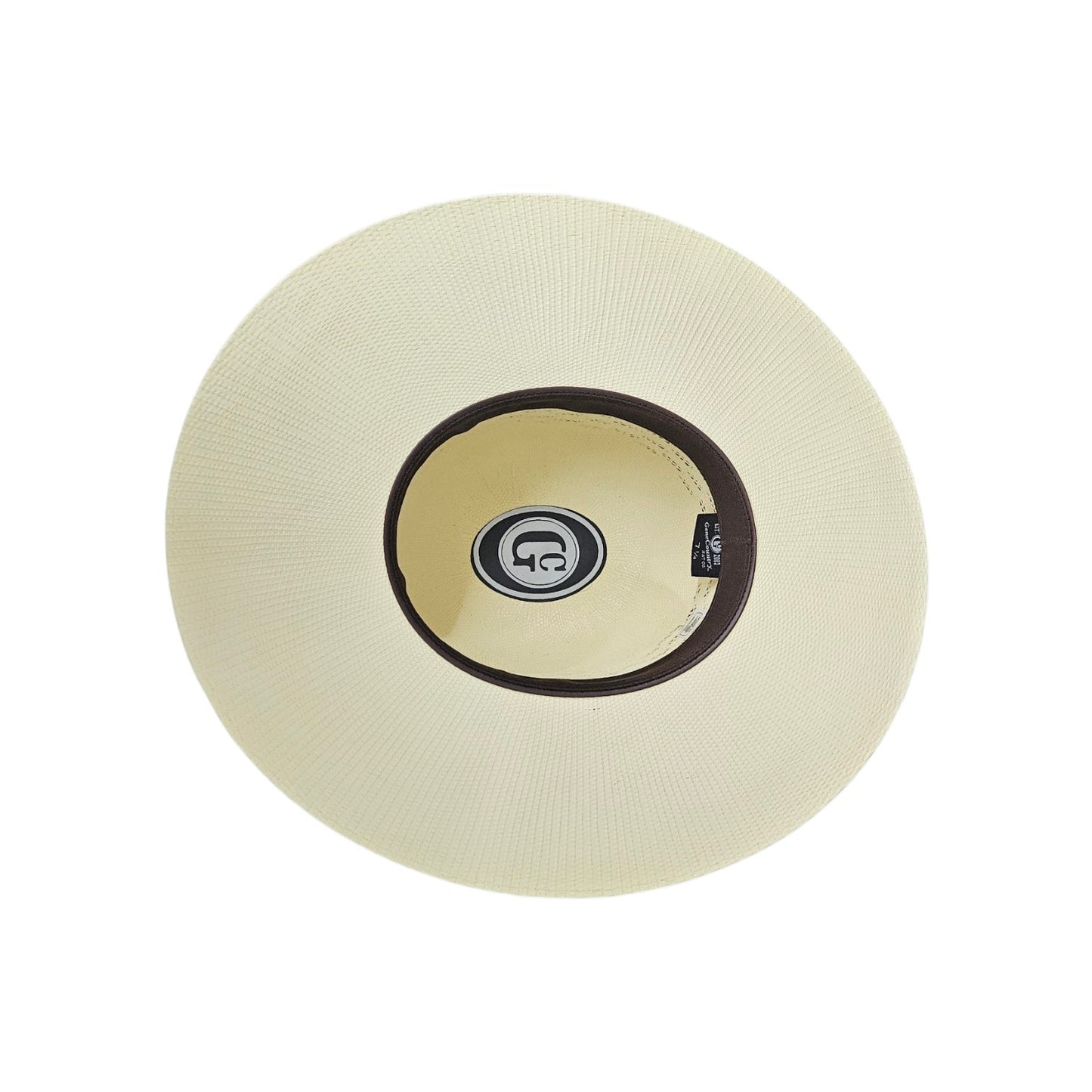 Open Crown Ivory Bangora Straw unshaped cowboy hat blank by Gone Country Hats