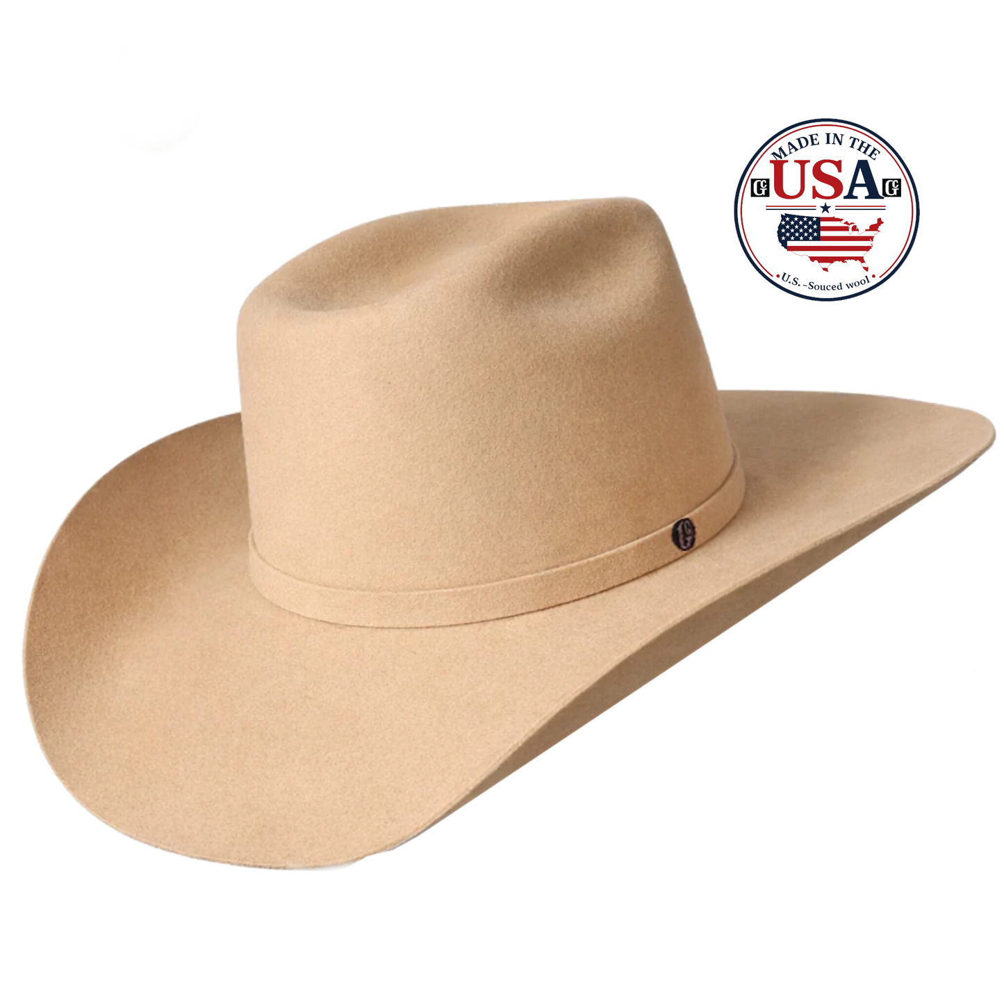 Cody Chestnut wool felt cowboy hat, made in USA