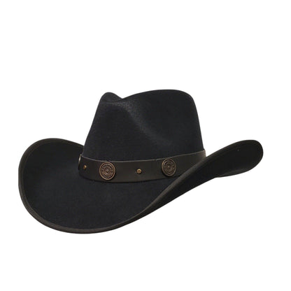 Black felt cowboy hat. Western hat stores near me.