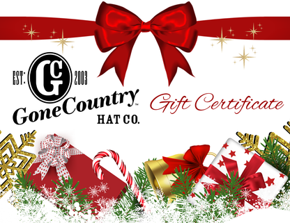 GIFT CARD - GONE COUNTRY HATS
