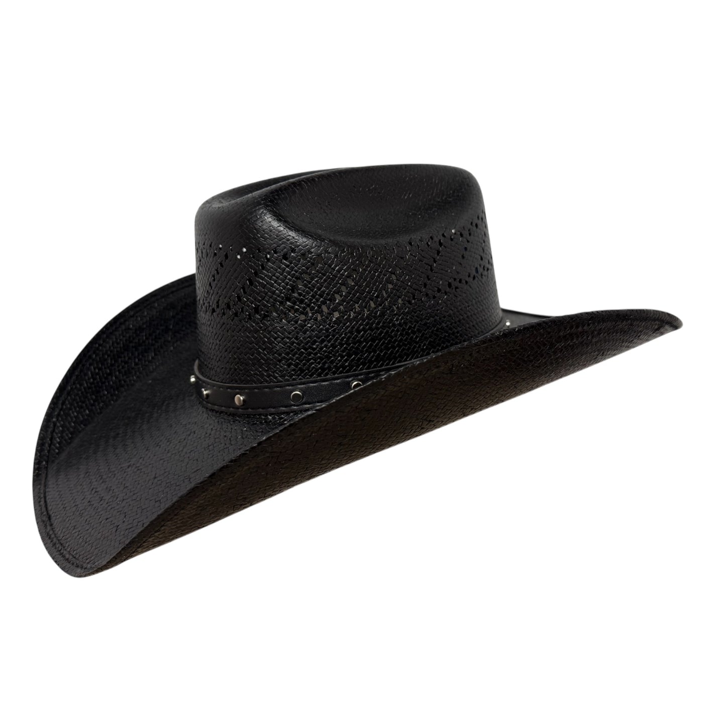 Cheyenne Black - Straw Shantung