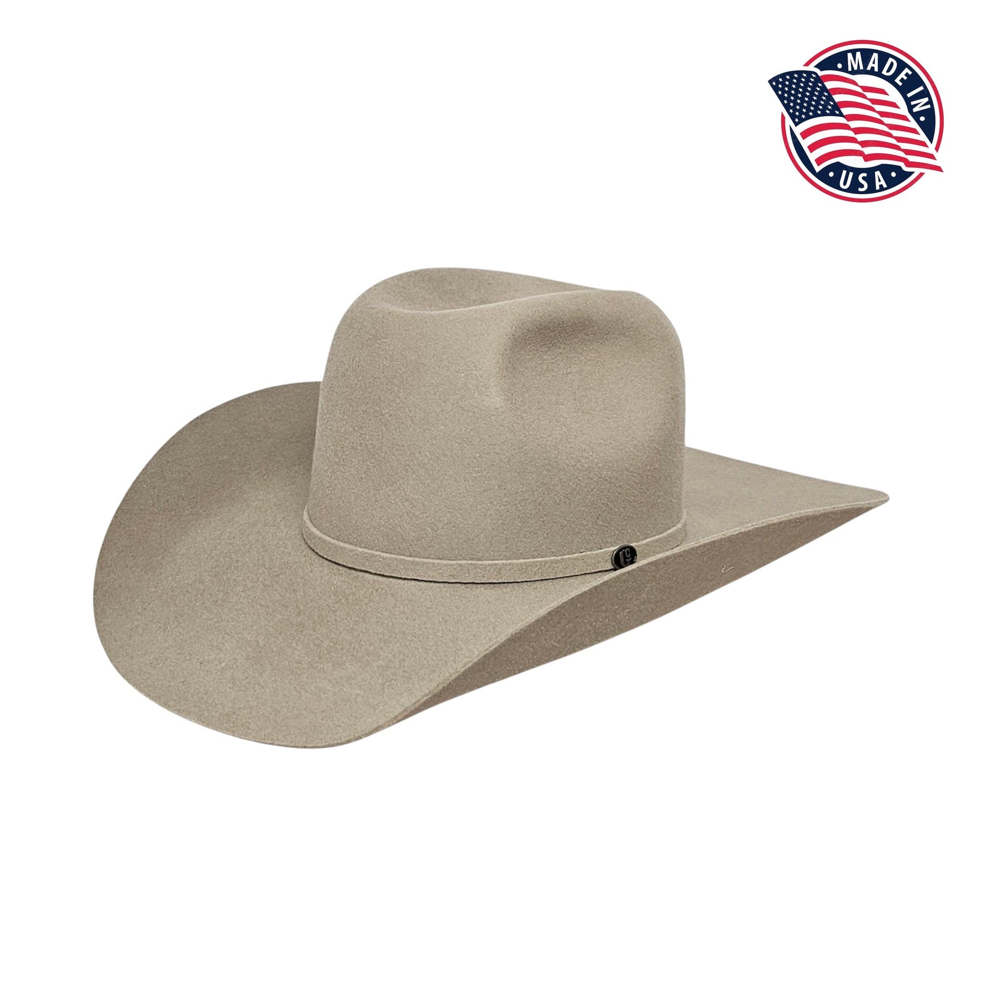Montana Buckskin wool felt cowboy hat, made in USA