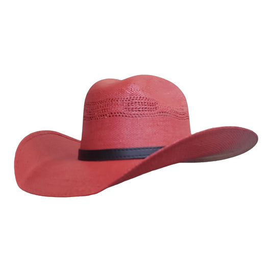 Red bangora cowgirl hat