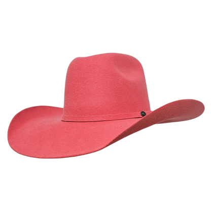American Fuchsia Wool Cashmere Cowboy Hat – Premium Western Hat for Rodeos & Outdoor Events