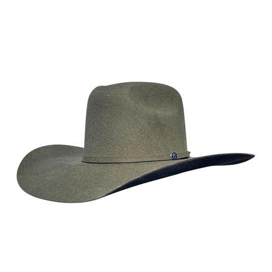 American Olive Wool Cashmere Cowboy Hat – Classic Western Style for Men & Women