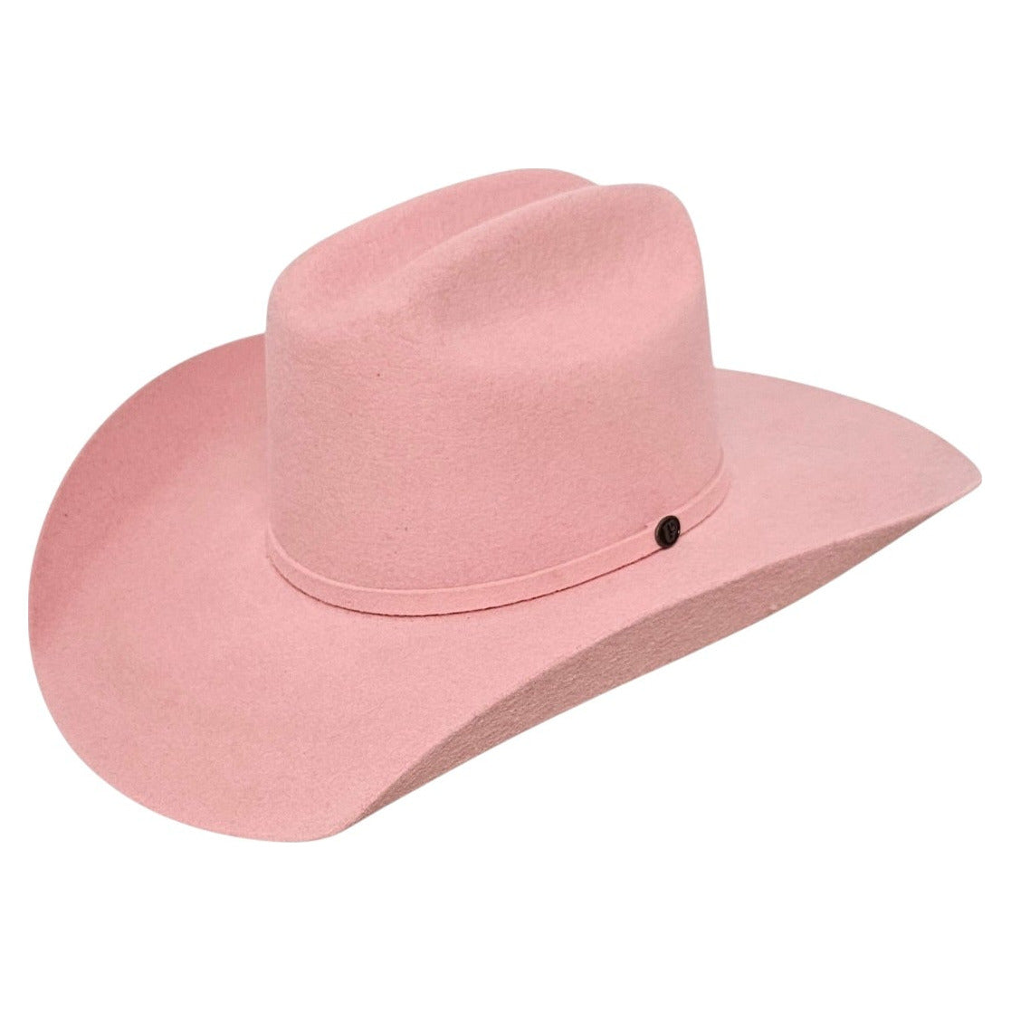 American Pink 5X Wool Cattleman, left side