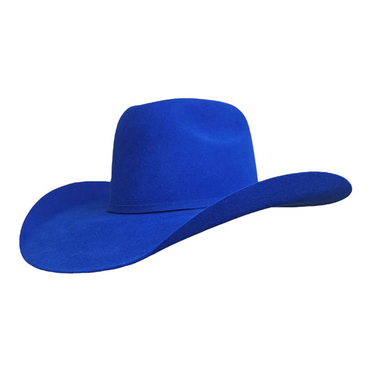 American Royal Blue Wool Cashmere Cowboy Hat – Premium Western Hat for Rodeos & Country Style