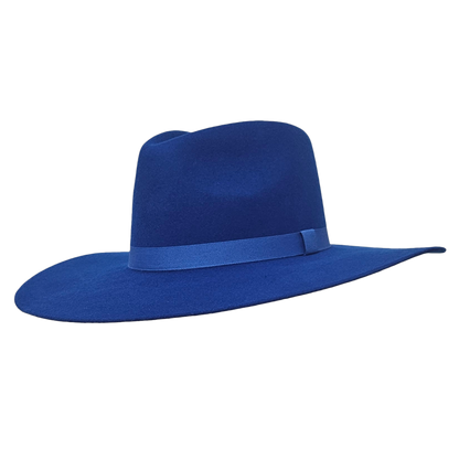 Royal Blue Western Cowboy Hat – High-Quality Wool Cashmere Rodeo Hat for Men & Women