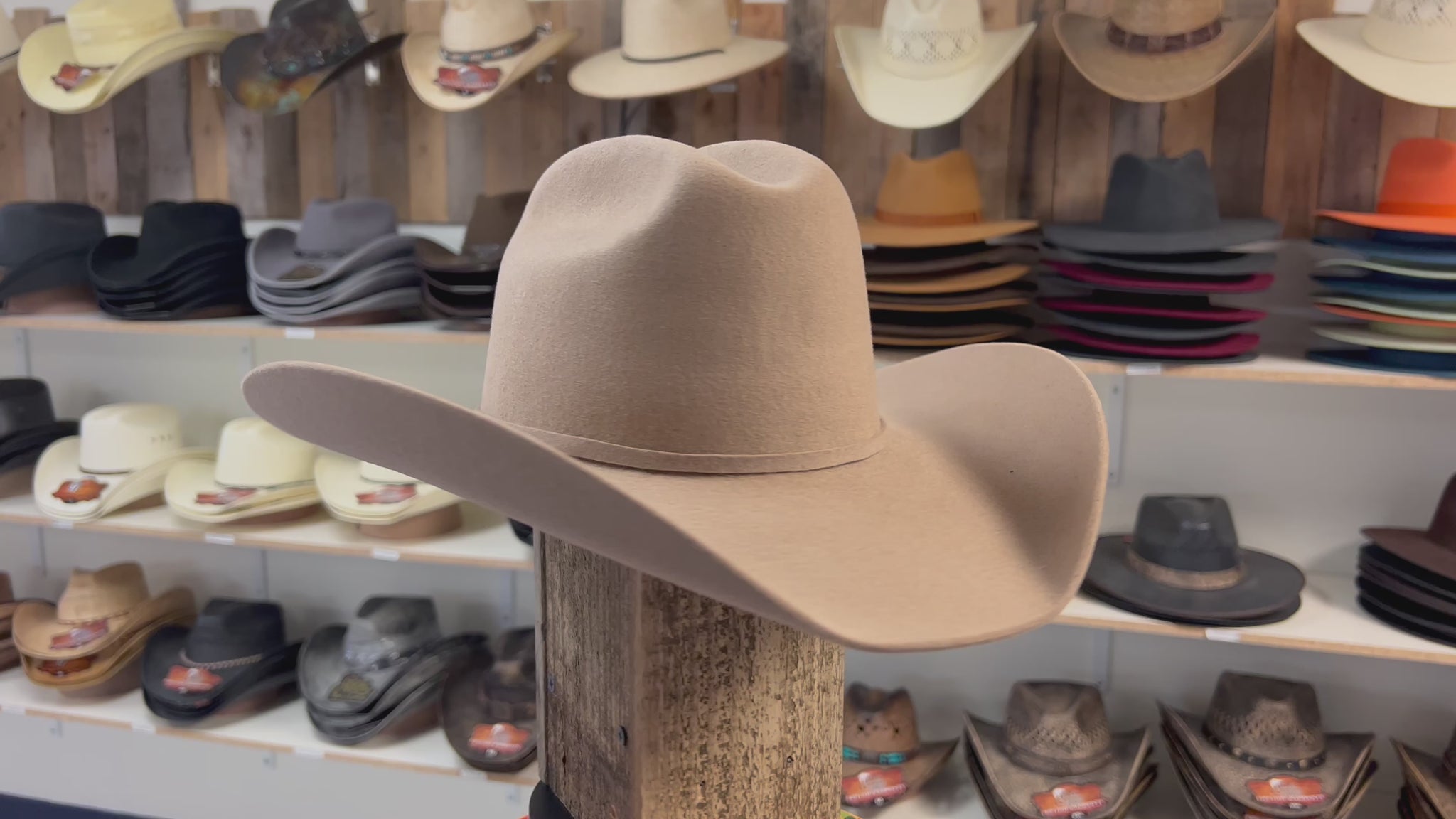 Western Yellowstone Chestnut Cowboy Hat – Premium Wool Cashmere for Durability and Elegance