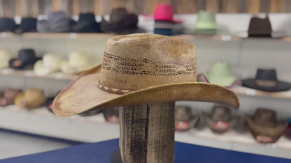 Classic Durango Brown Bangora Straw Cowboy Hat – Stylish and Durable for Outdoor Wear