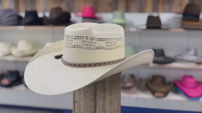 Breathable Straw Bangora Cowboy Hat – Classic Western Hat for Sun Protection & All-Day Comfort