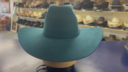 American Teal Wool Cashmere Rodeo Hat – Luxury Western Hat for Comfort & Fashion