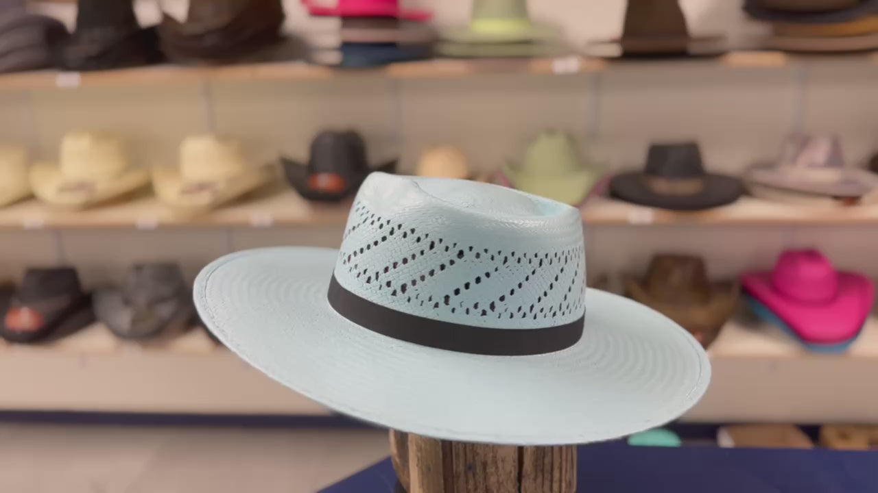 Fashionable Baby Blue Western Hat – Best Rodeo, Concert & Country Style Hat for Women