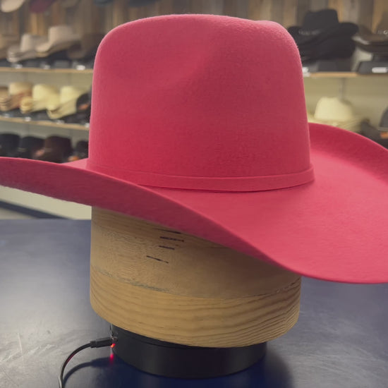 American Fuchsia Wool Cashmere Hat – Durable Cowboy Hat for Country Fashion & Style