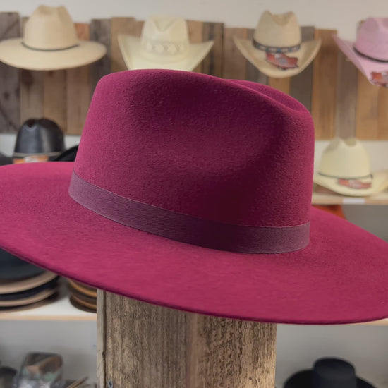 Best Cowboy Hats Near Me – Drifter Wine Wool Cashmere Hat for an Authentic Western Look