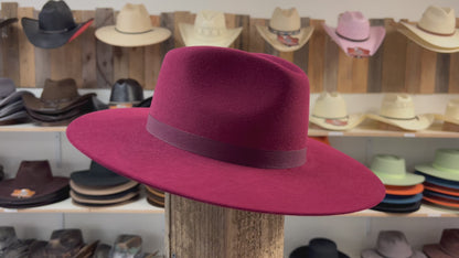 Best Cowboy Hats Near Me – Drifter Wine Wool Cashmere Hat for an Authentic Western Look