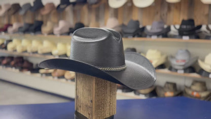 BACKROADS BLACK SHANTUNG STRAW 210