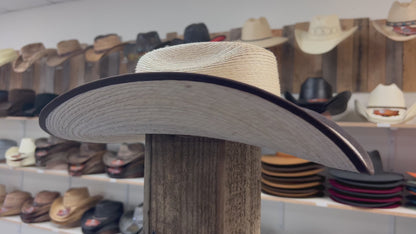 Western Ponderosa Natural Palm Hat – Durable and Breathable for Ranch and Rodeo