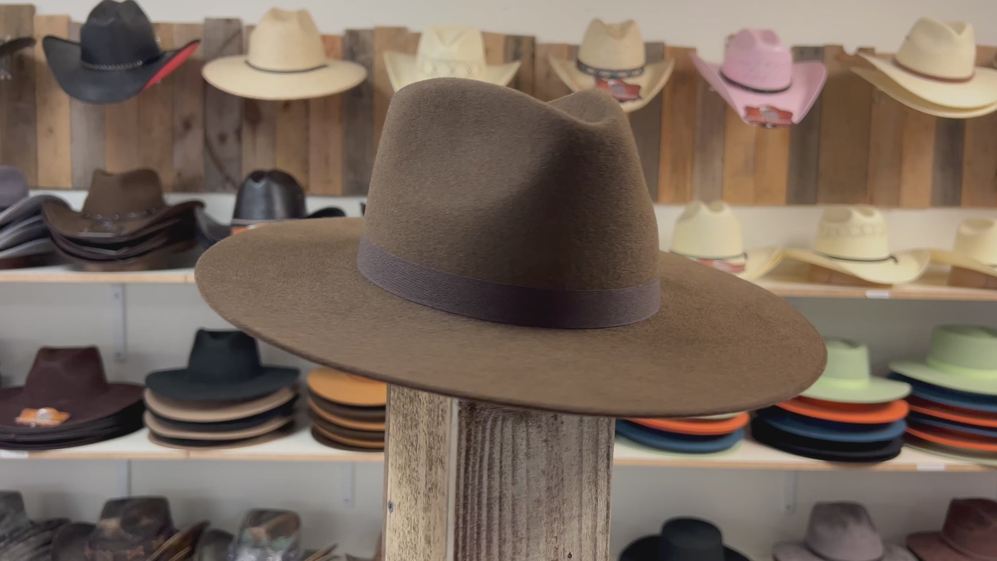 High-Quality Brown Western Cowboy Hat – Premium Wool Cashmere Hat for Cowboys & Country Style