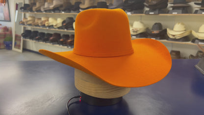 American Orange Wool Cashmere Rodeo Hat – Comfortable and Durable Western Hat for All-Day Wear