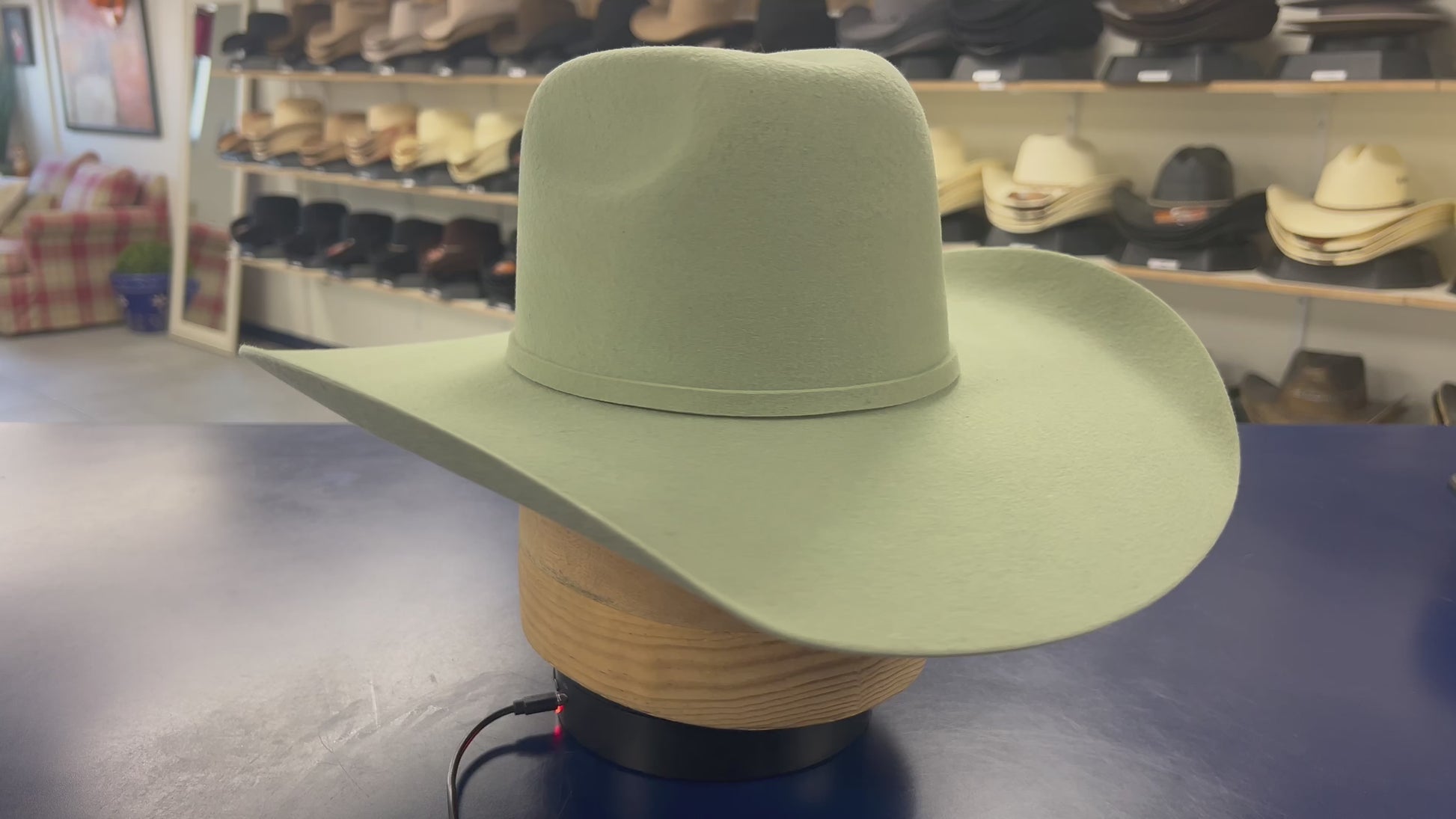American Mint Wool Cashmere Rodeo Hat – Luxury Western Hat for Comfort & Fashion