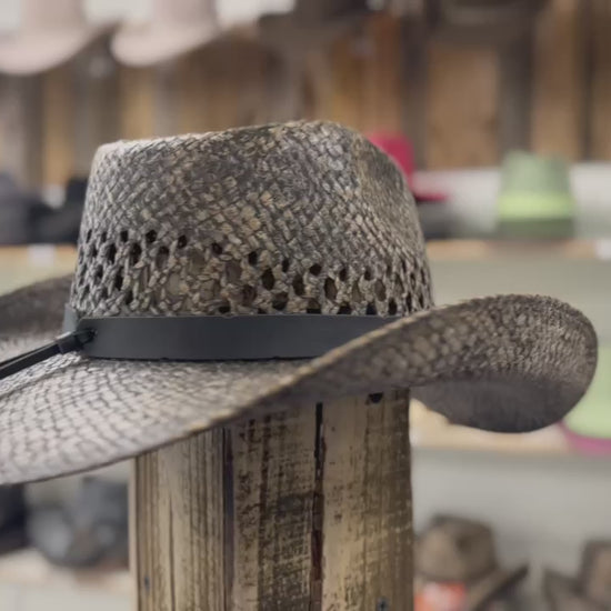 Western Tombstone Brown Hat – Lightweight and Durable Straw Cowboy Hat for Ranch and Rodeo