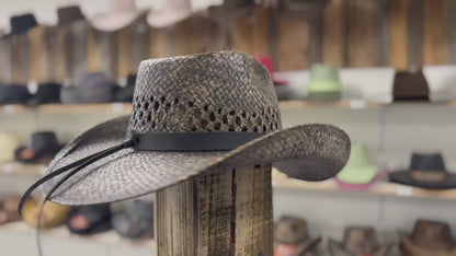 Western Tombstone Brown Hat – Lightweight and Durable Straw Cowboy Hat for Ranch and Rodeo
