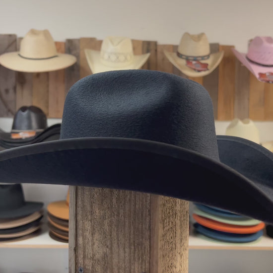 Western Justin Black Cotton Hat – Stylish and Breathable Cowboy Hat for Everyday Wear
