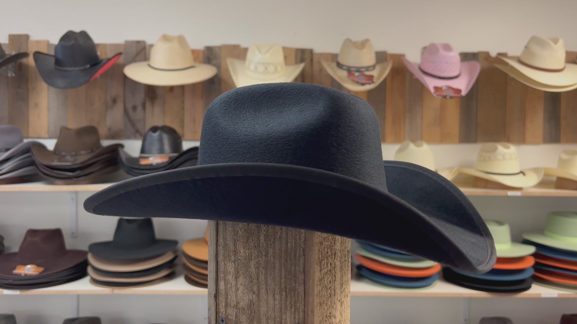 Western Justin Black Cotton Hat – Stylish and Breathable Cowboy Hat for Everyday Wear
