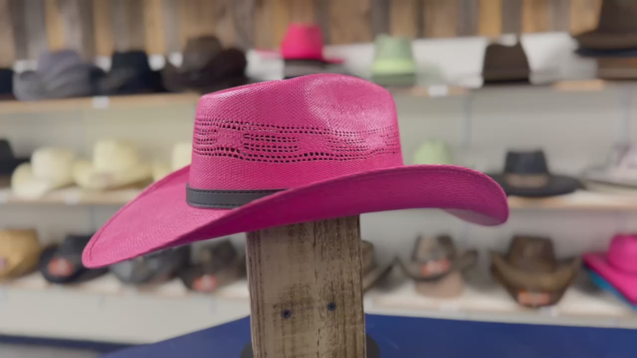 Cabo Hot Pink Rodeo Hat – Stylish Straw Cowboy Hat for Country Concerts & Fashion