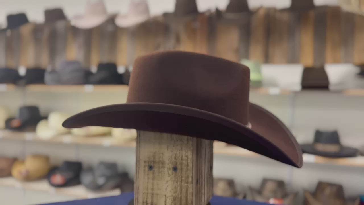 Brown Western cowboy hat – Durango Cotton hat from the Renegade Series, ideal for country concerts, outdoor adventures, and classic cowboy style