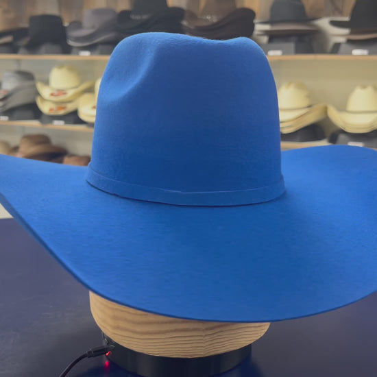American Royal Blue Wool Cashmere Rodeo Hat – Durable Western Hat for Everyday Wear