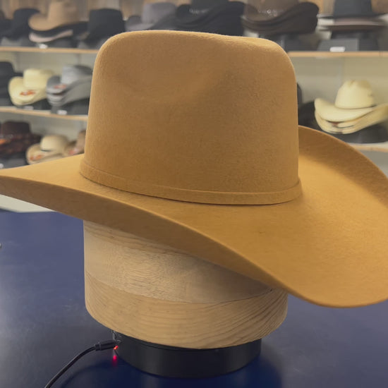 Elegant American Tobacco Wool Cashmere Hat – Classic Cowboy Hat for Western Fashion