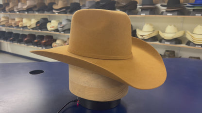Elegant American Tobacco Wool Cashmere Hat – Classic Cowboy Hat for Western Fashion