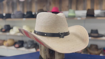 American Flag Palm Straw Hat