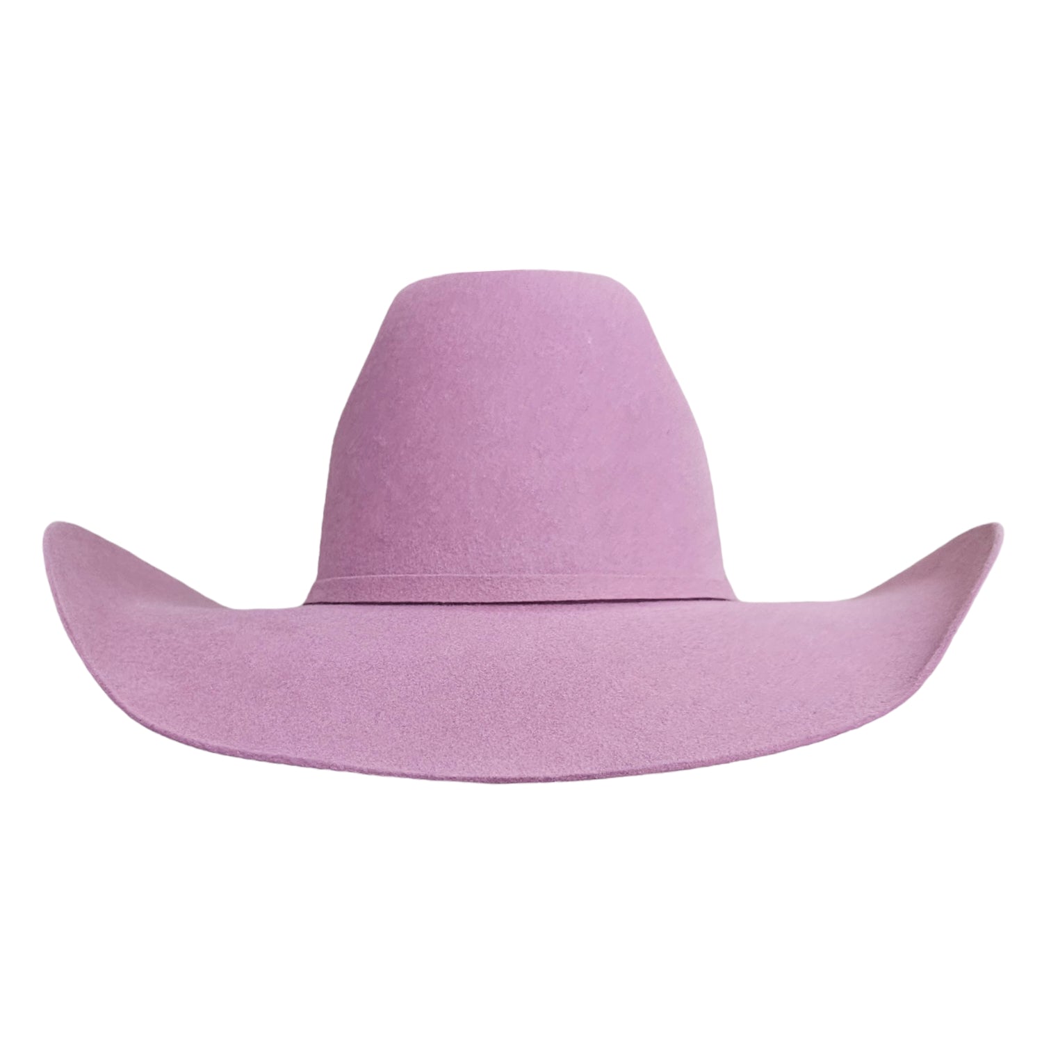 Elegant American Mauve Wool Cashmere Hat – Stylish Cowboy Hat for Men & Women