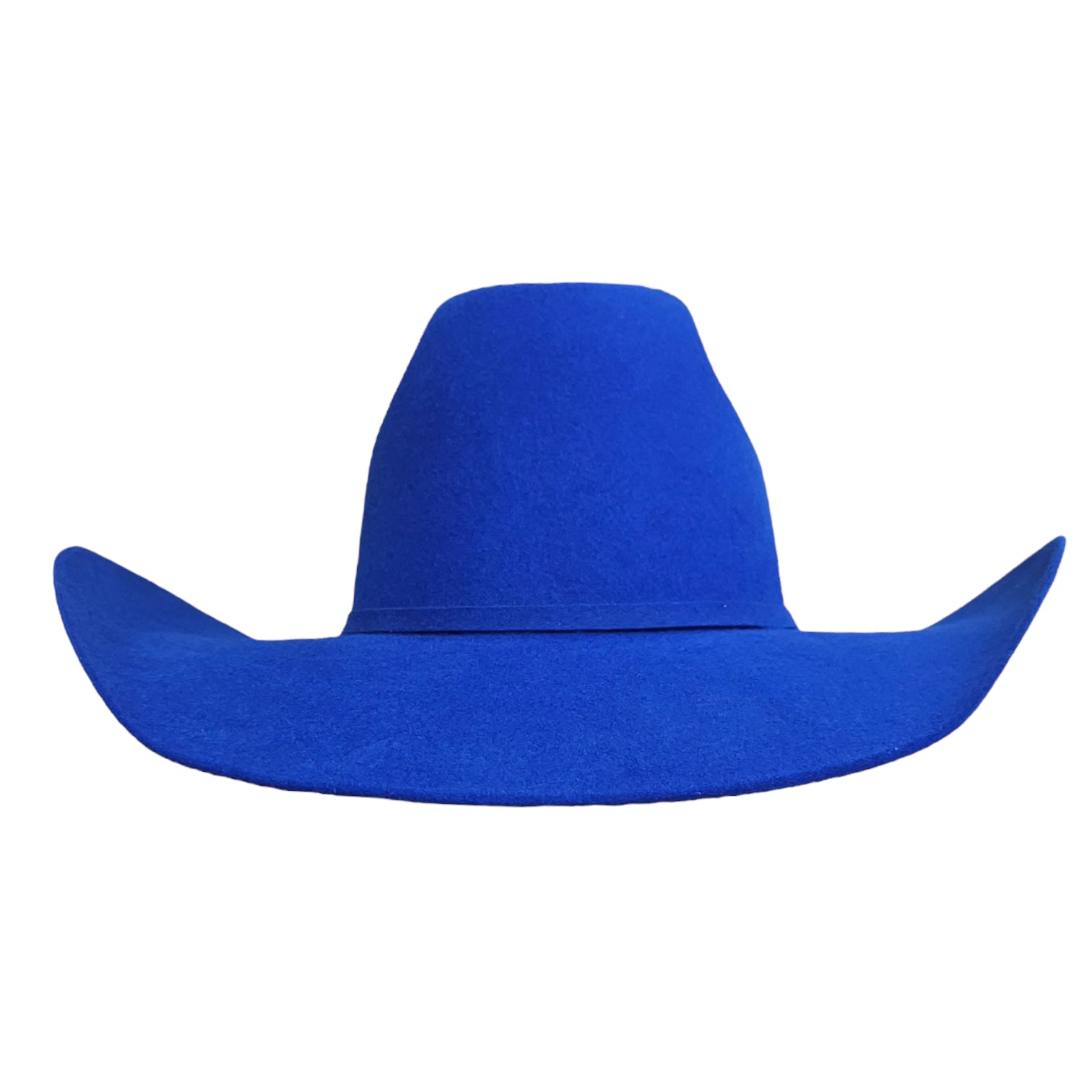 Elegant American Royal Blue Wool Cashmere Hat – Stylish Cowboy Hat for Men & Women